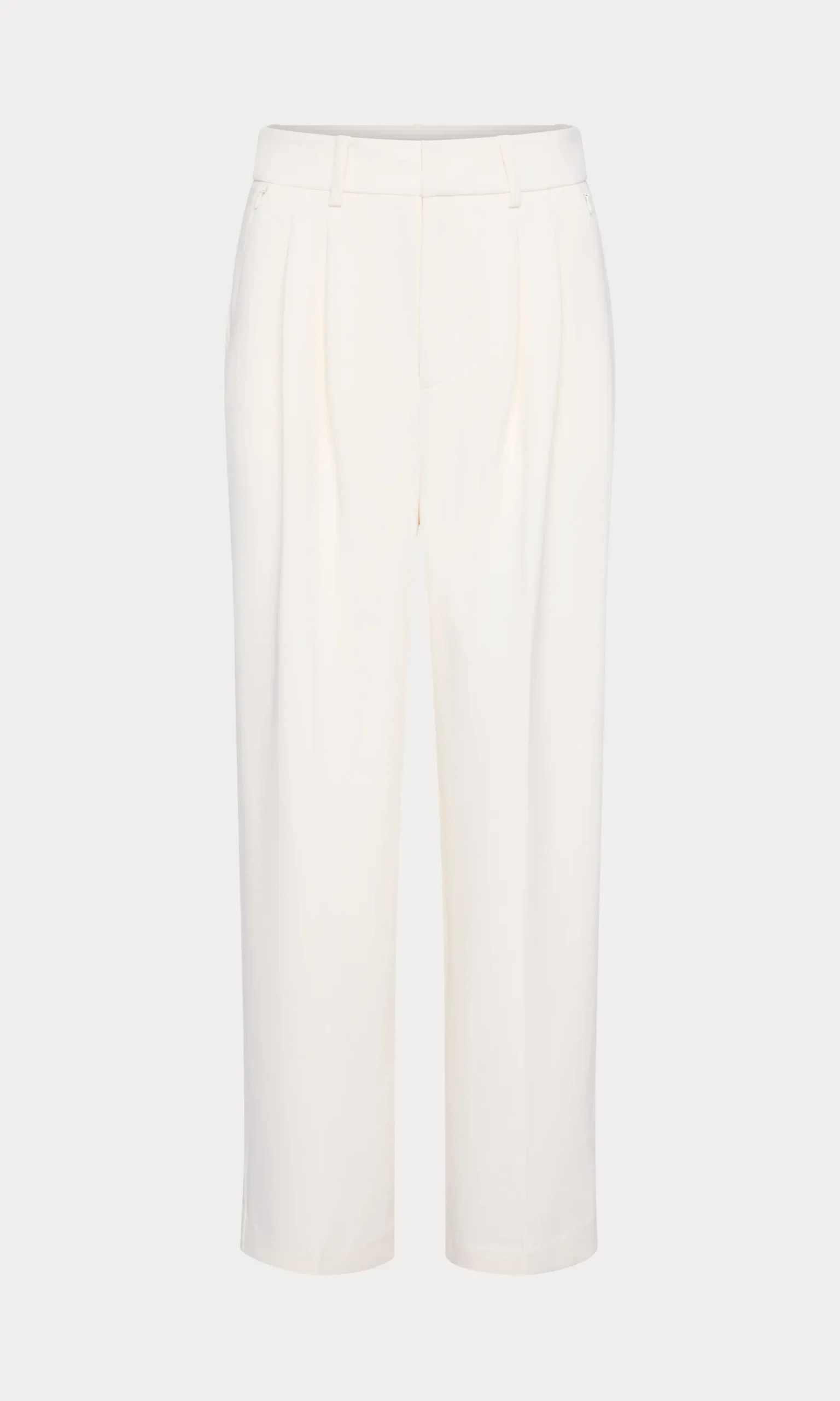 luxe suiting high-rise cropped wide leg trouser