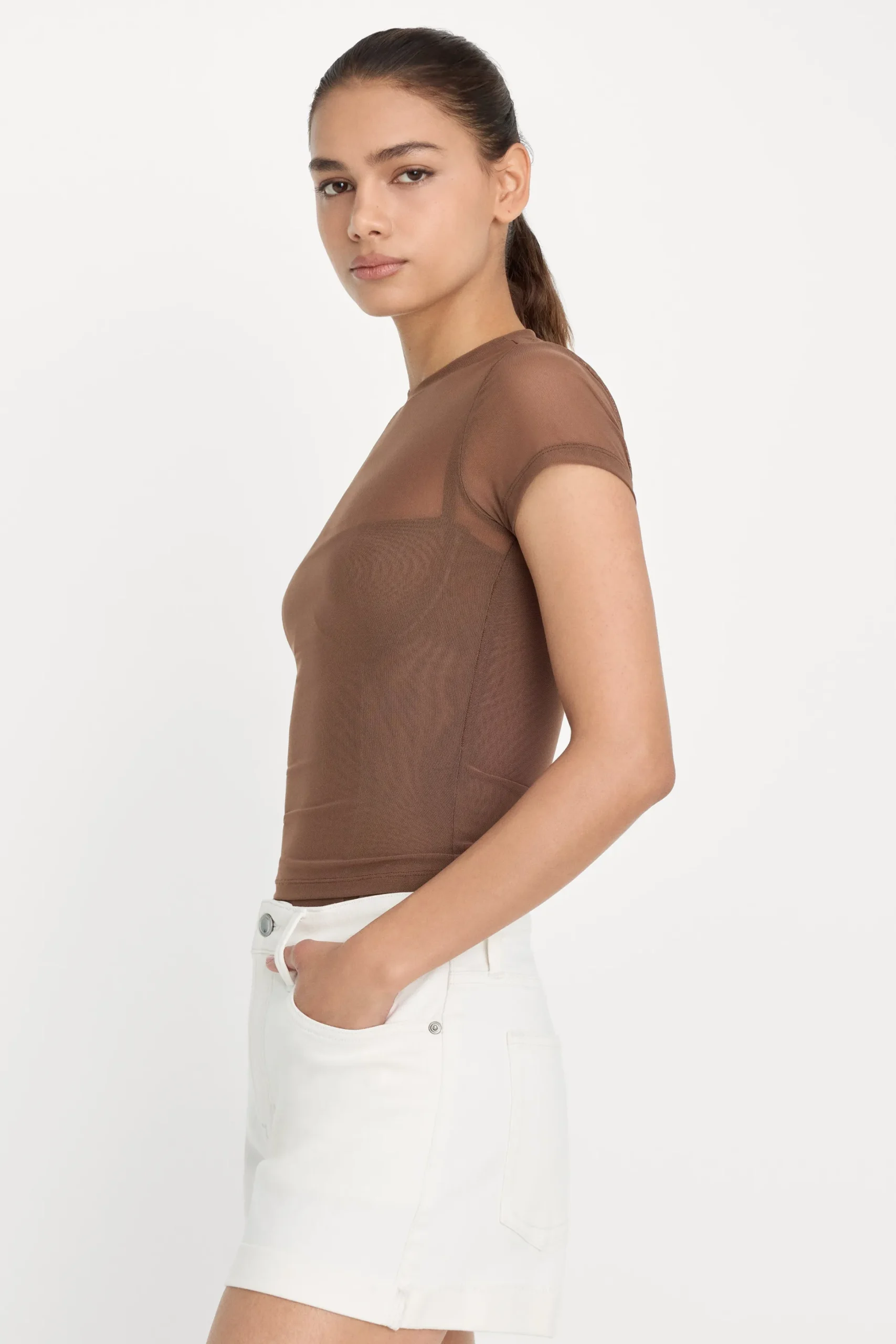 mesh baby tee