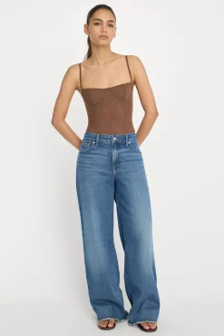 mesh bustier bodysuit