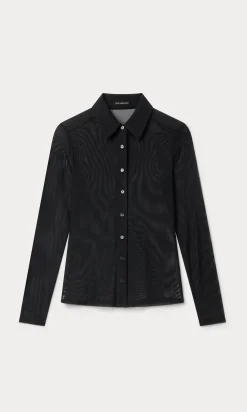 mesh button up top