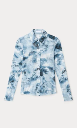 mesh button up top