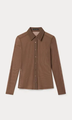 mesh button up top