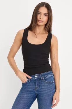 micro rib tank top