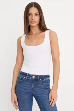 micro rib tank top