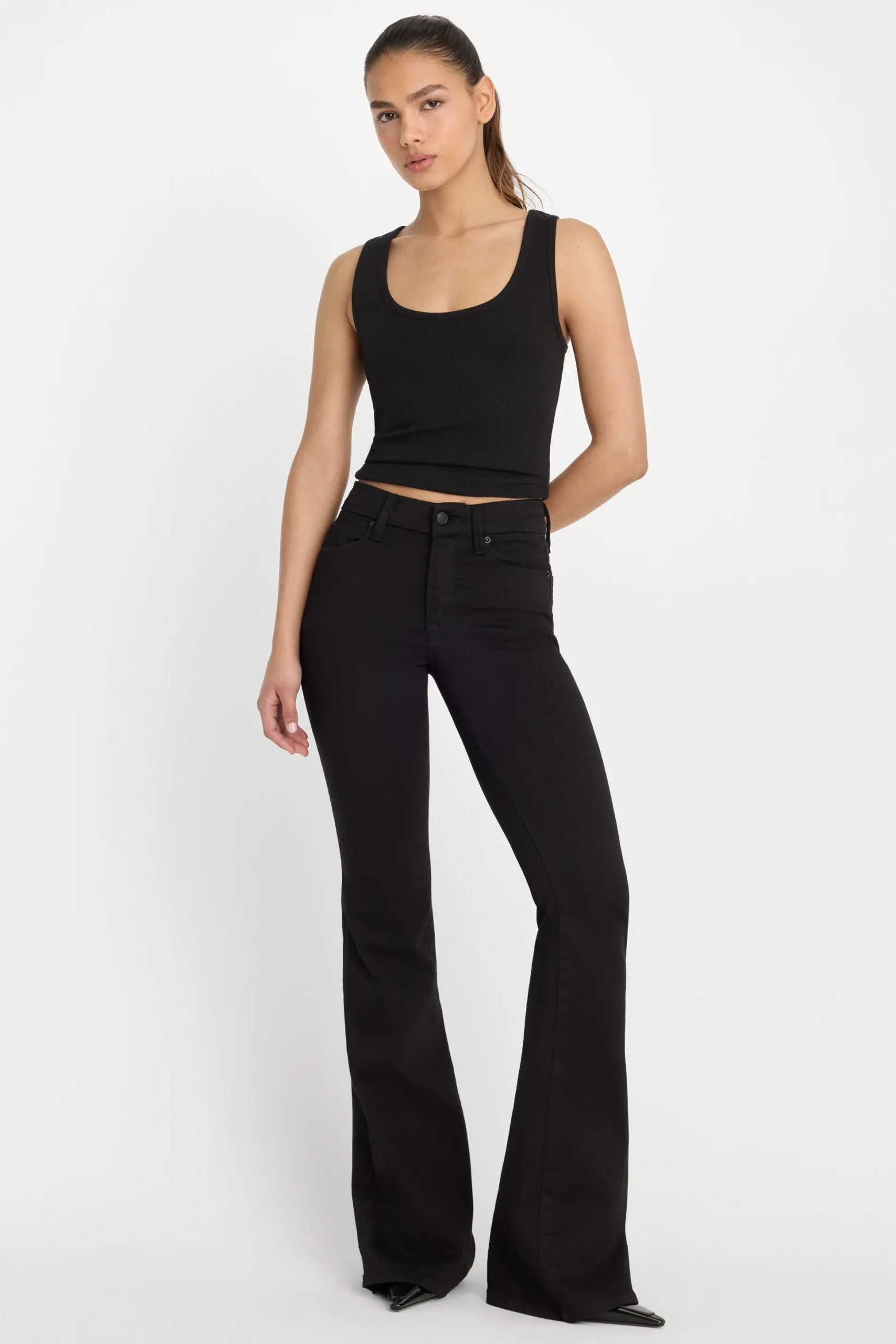 never fade good legs flare jeans