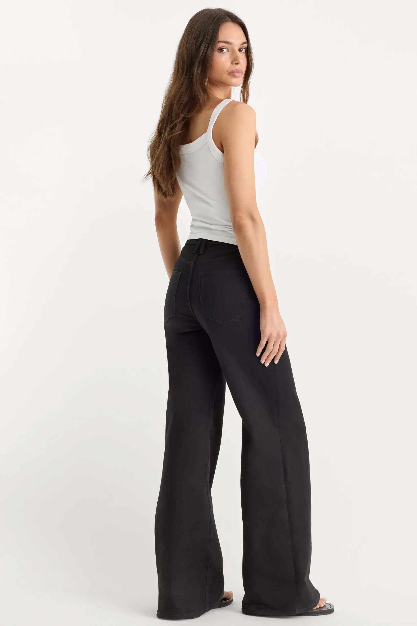 never fade good waist palazzo jeans