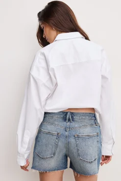 poplin bubble shirt