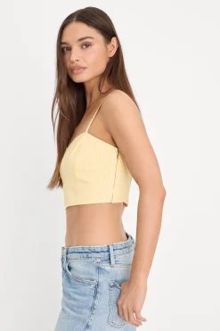 poplin bustier cami top