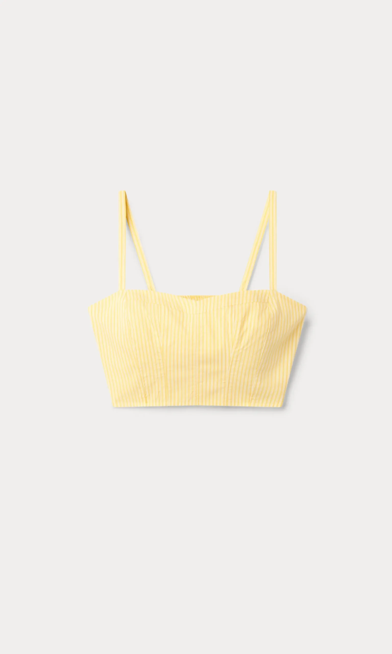 poplin bustier cami top