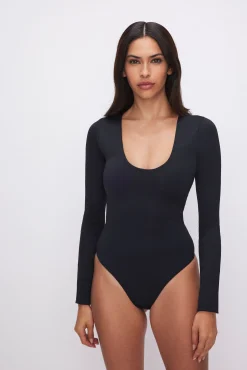 sculpting scoop neck bodysuit