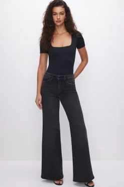 sculpting square neck bodysuit