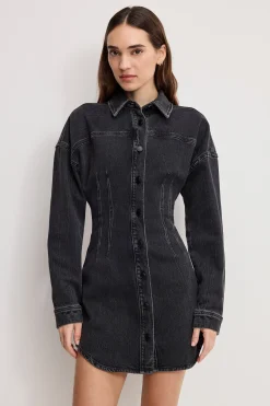 shaped denim dress