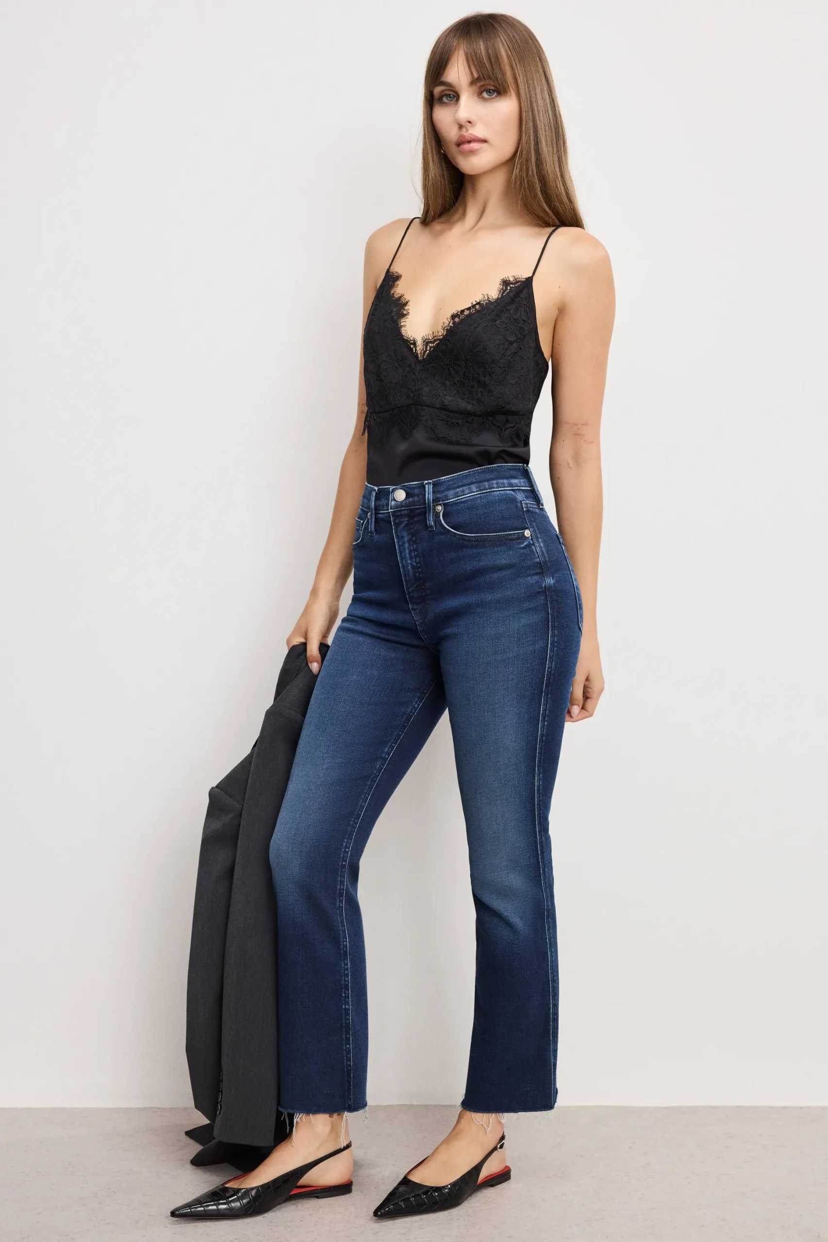 soft tech good kick flare jeans