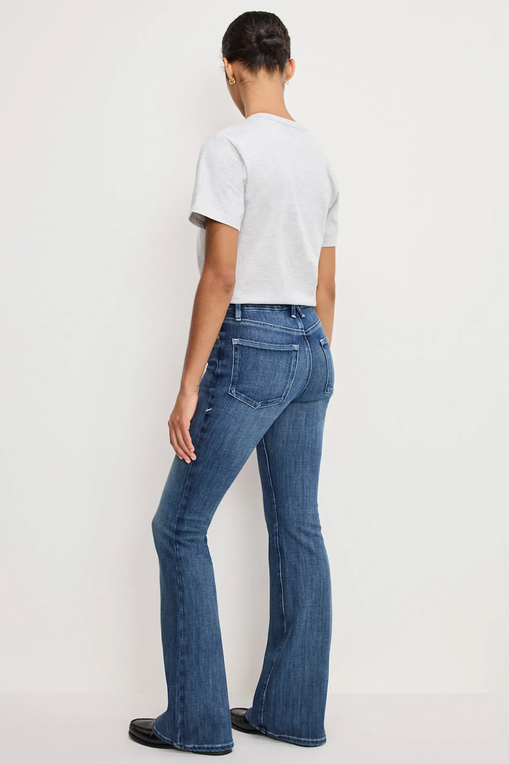 soft tech good legs flare jeans
