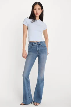 soft tech good legs flare jeans