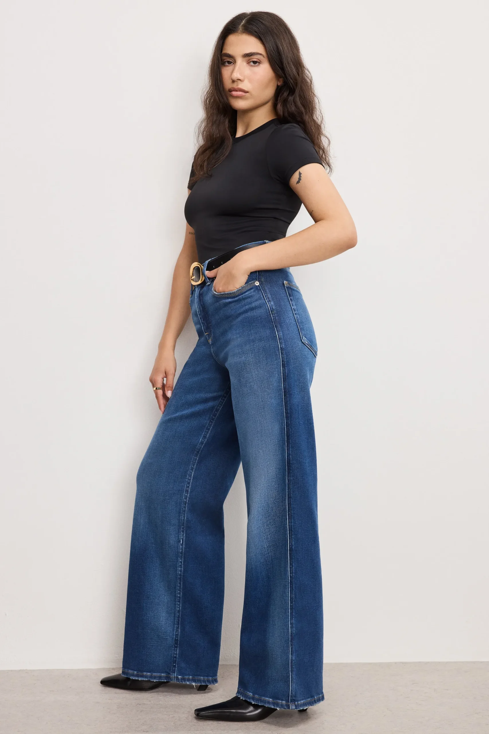 soft tech good petite skate wide jeans