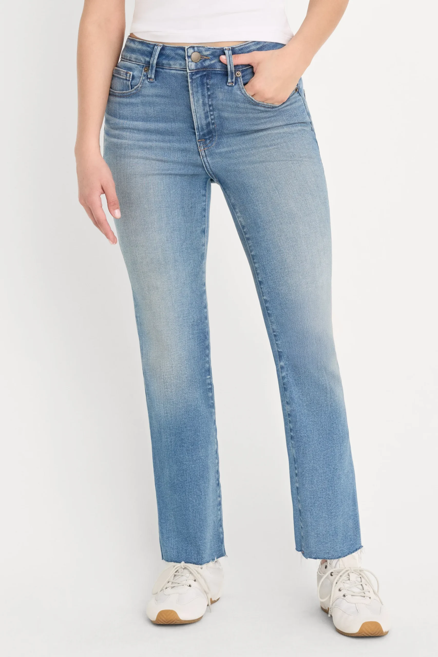 soft tech good petite straight jeans