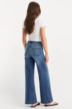 soft tech good waist palazzo ankle jeans
