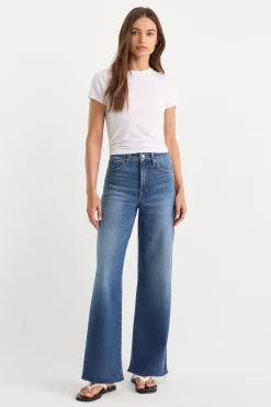 soft tech good waist palazzo ankle jeans