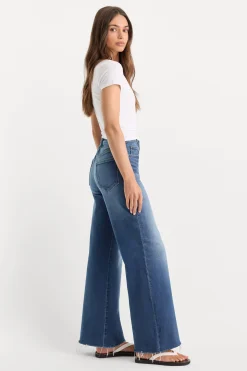 soft tech good waist palazzo ankle jeans