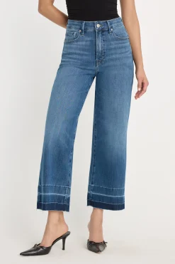 soft tech good waist palazzo cropped jeans