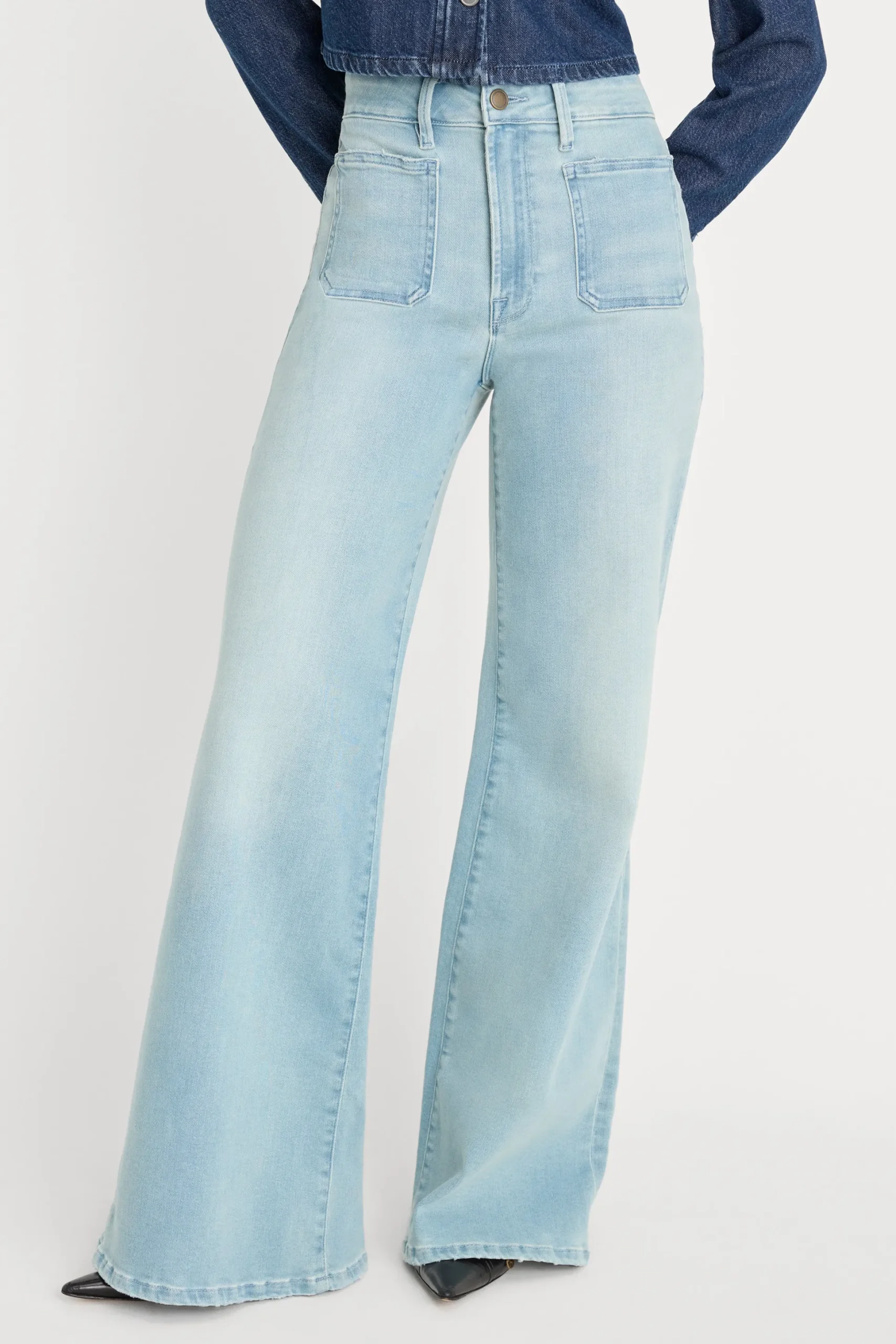 soft tech good waist palazzo jeans