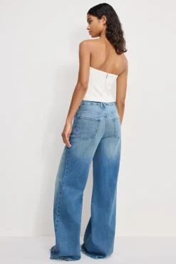 soft tech good waist palazzo jeans