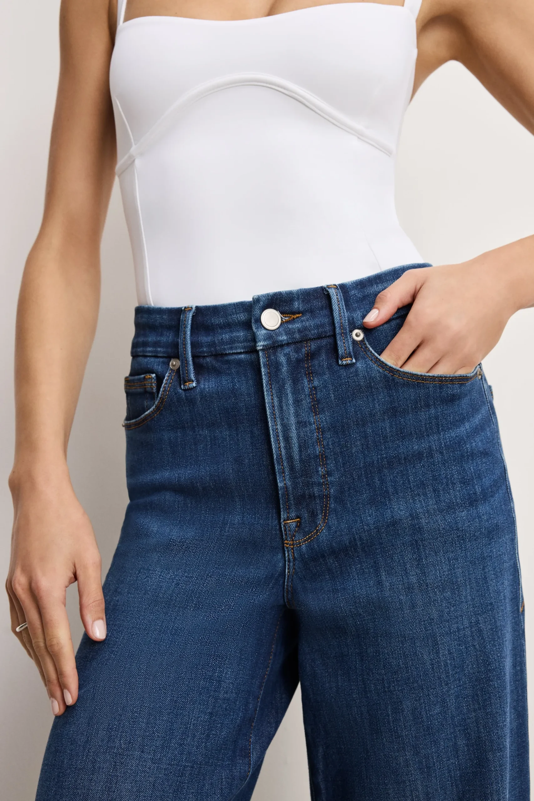 soft tech good waist palazzo jeans