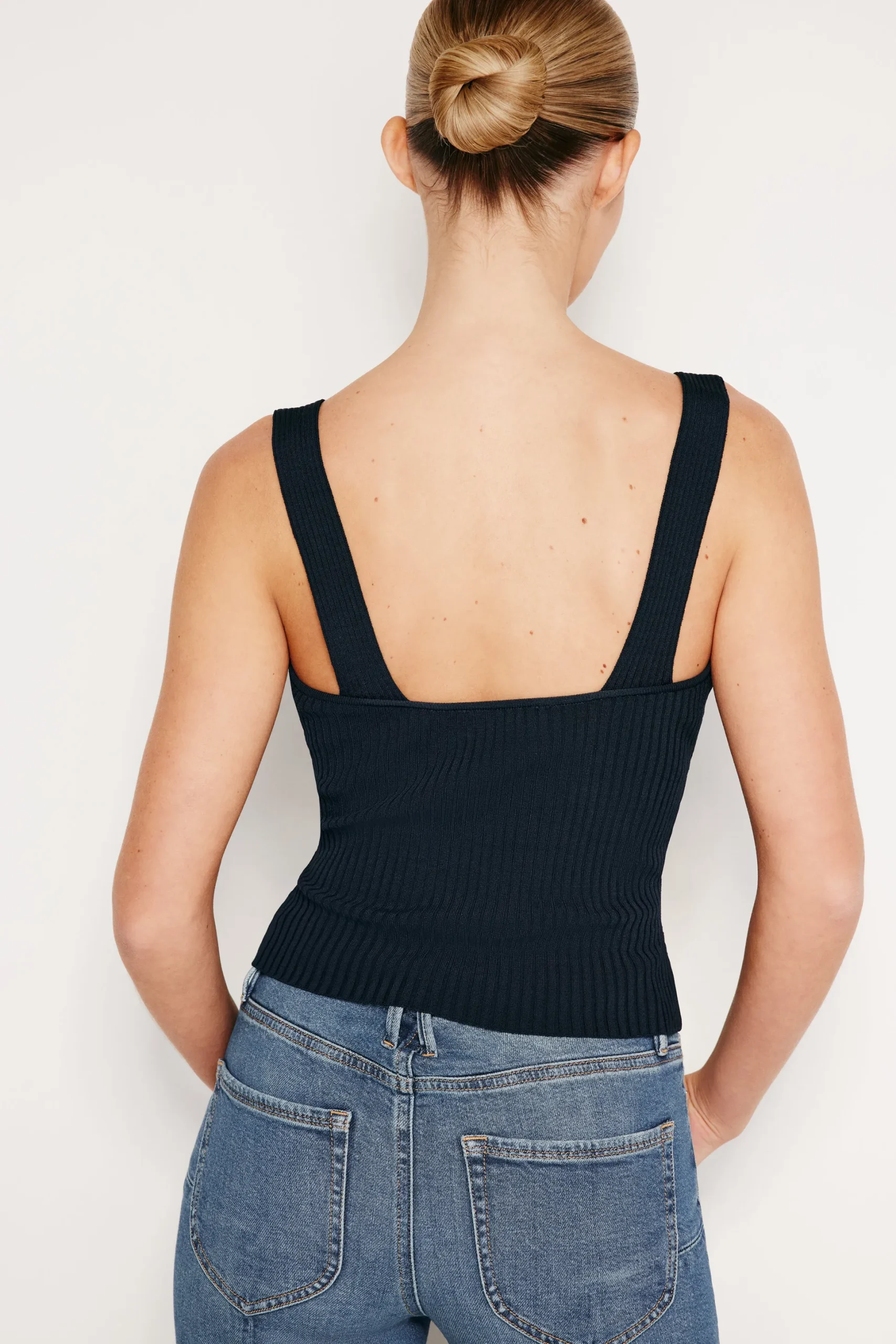 stretch rib tank top