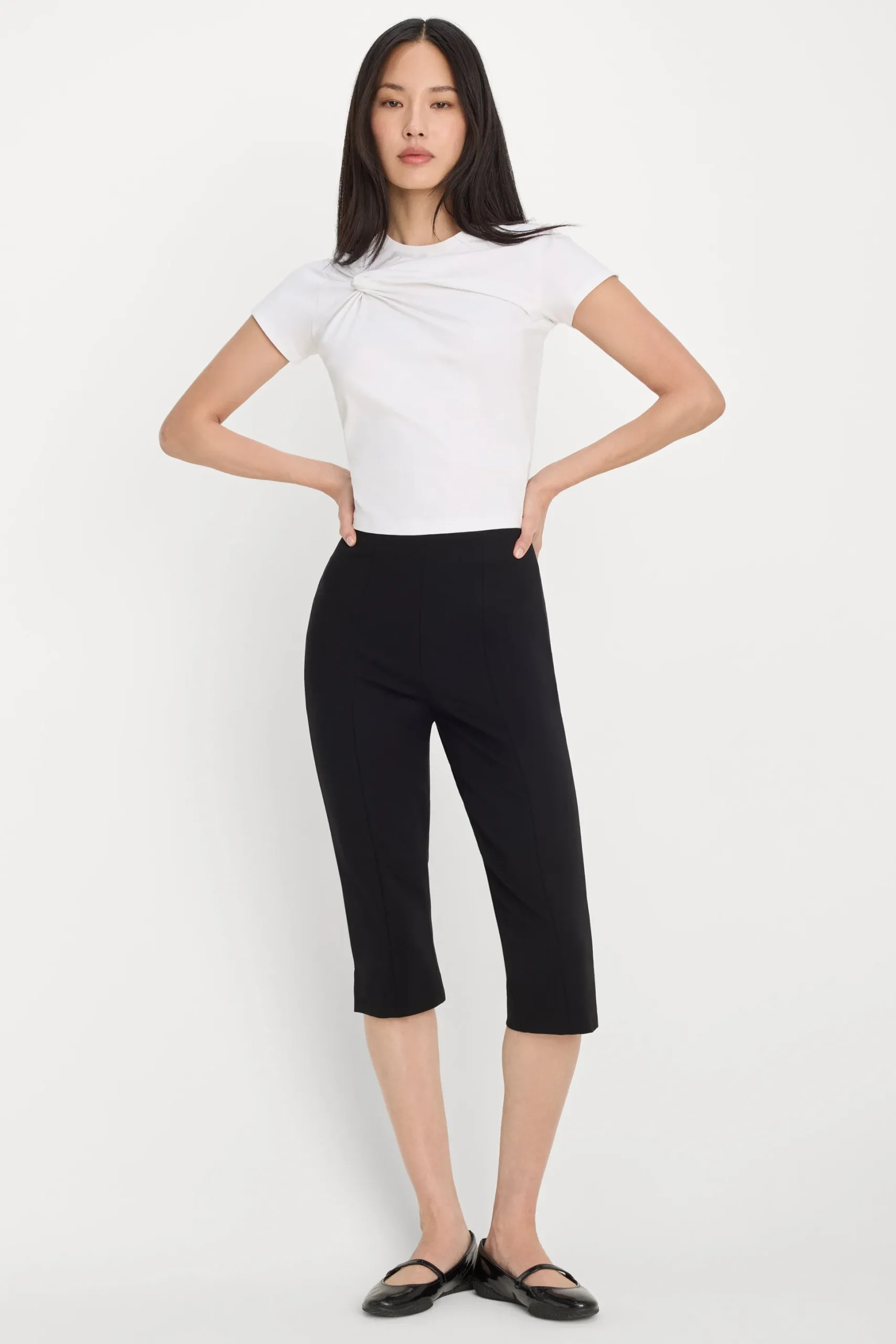 super stretch twist tee