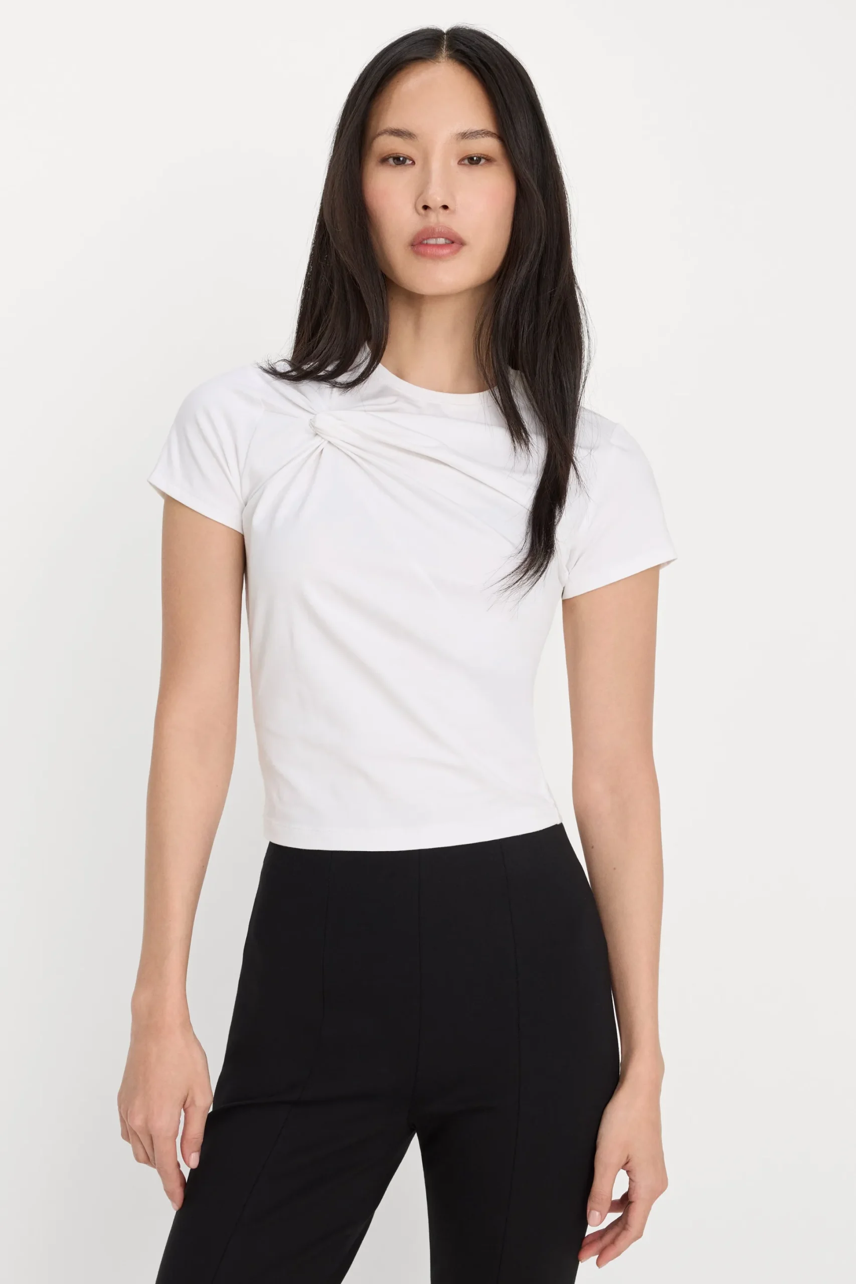 super stretch twist tee