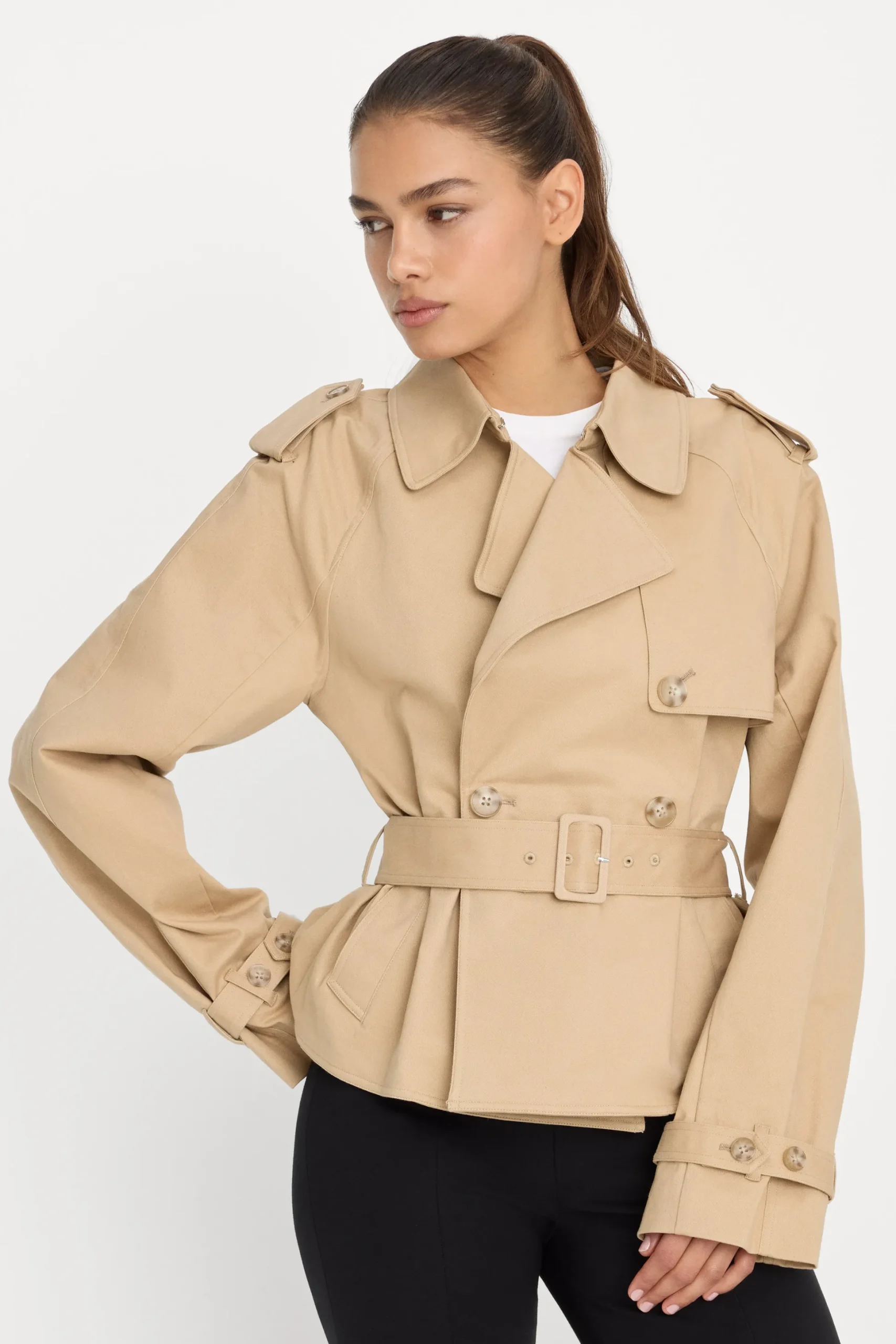 the cropped trench jacket