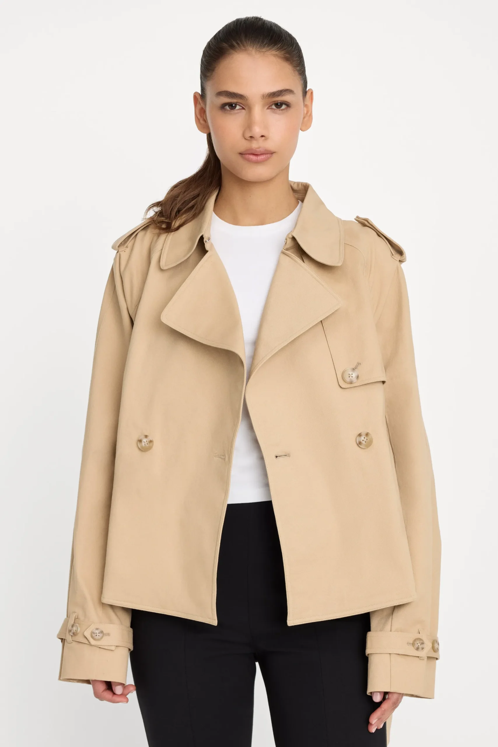 the cropped trench jacket