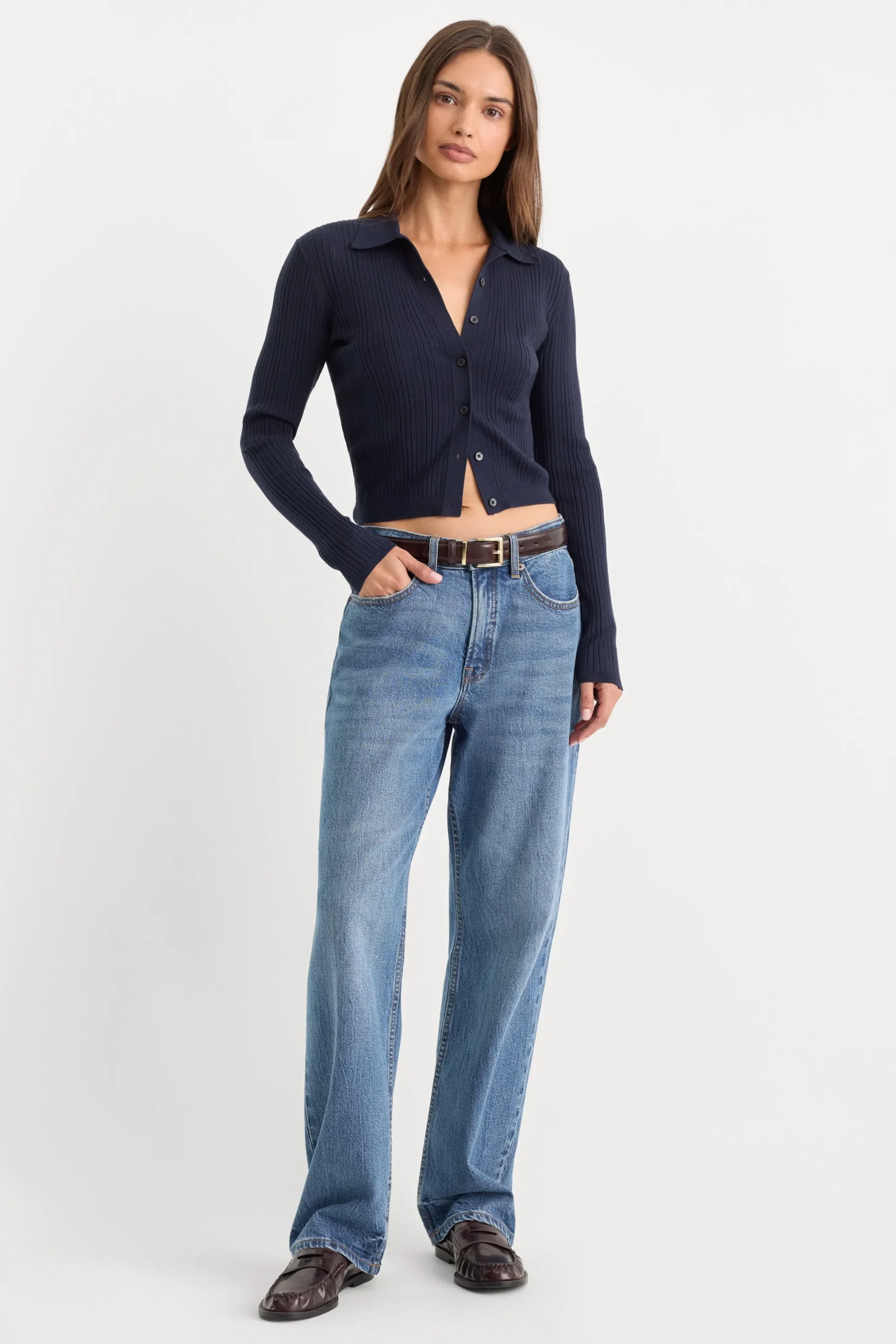 the ladder rib cardigan