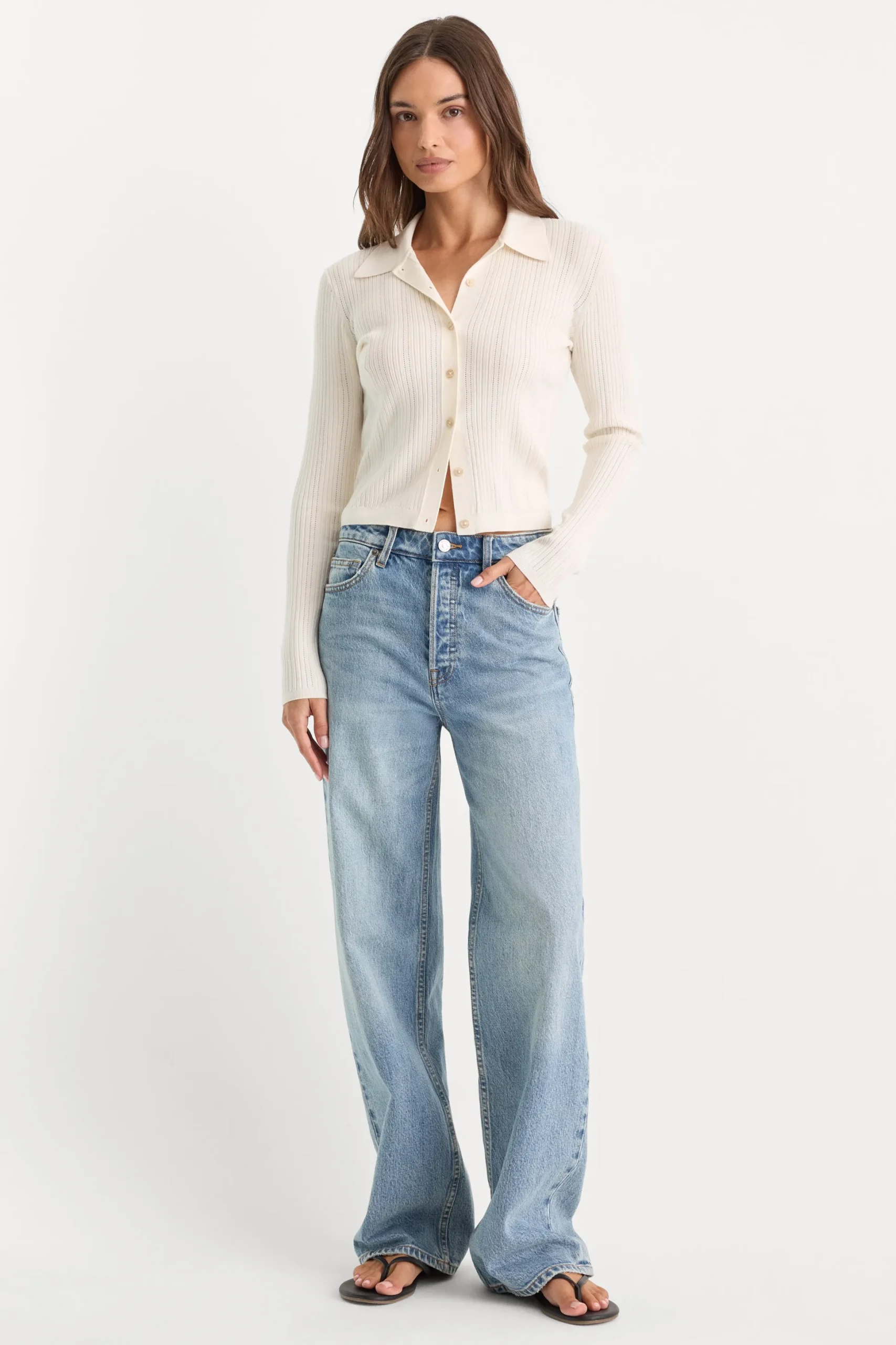 the ladder rib cardigan