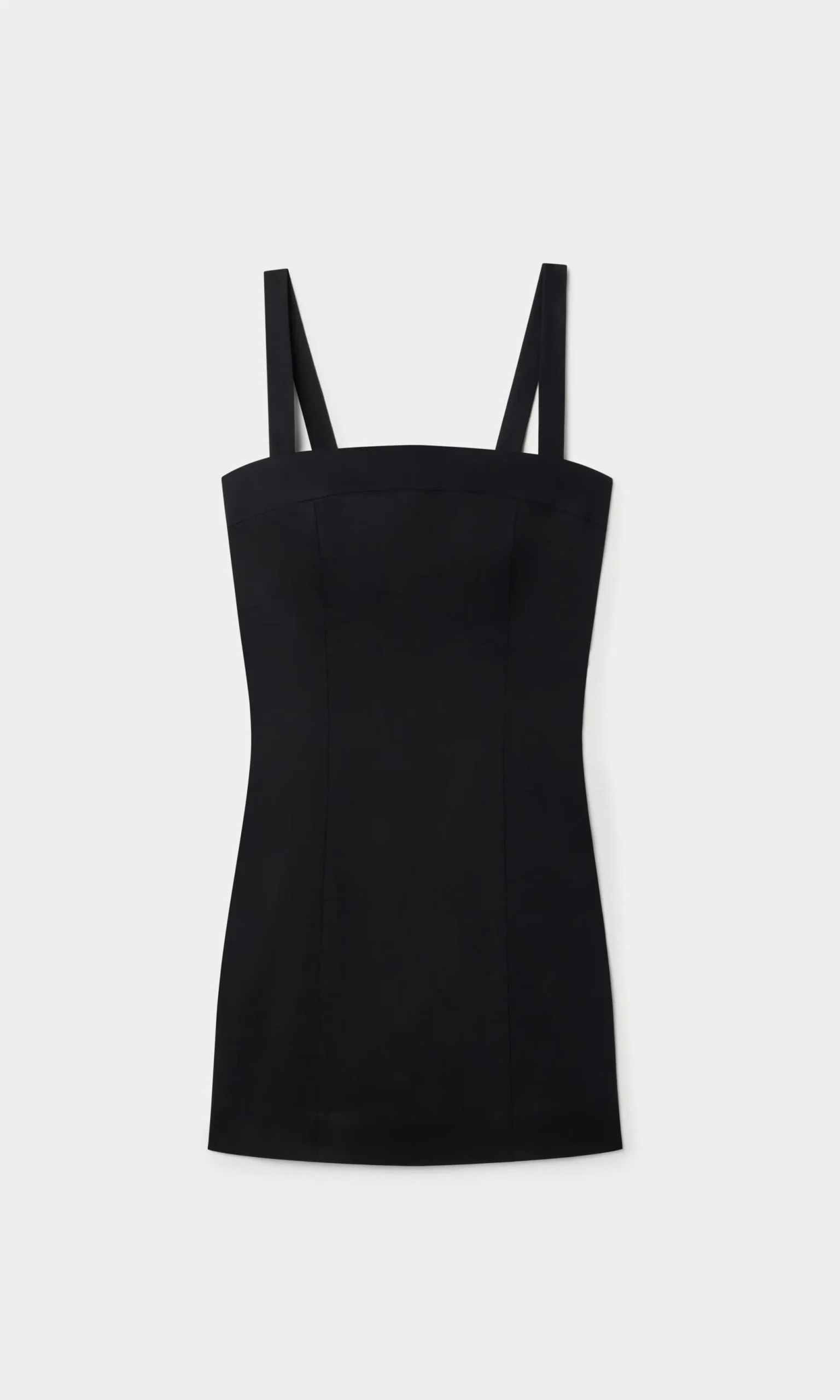 the structured linen mini dress