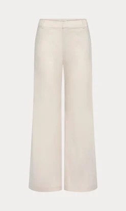 the wide leg linen trouser