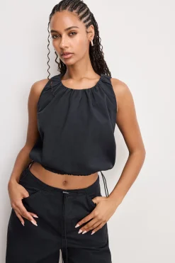 twill parachute bubble top