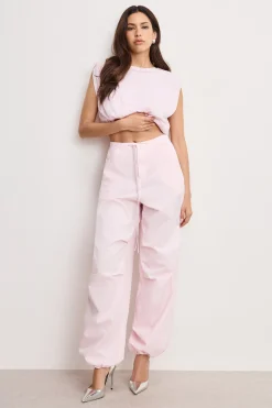 twill parachute pants