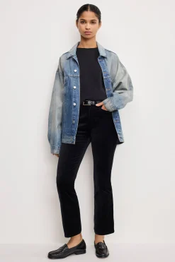 velvet good high rise kick flare pants