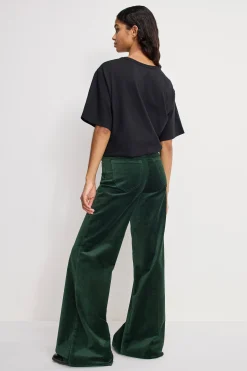 velvet good waist palazzo pants