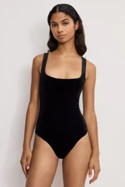 velvet modern tank bodysuit