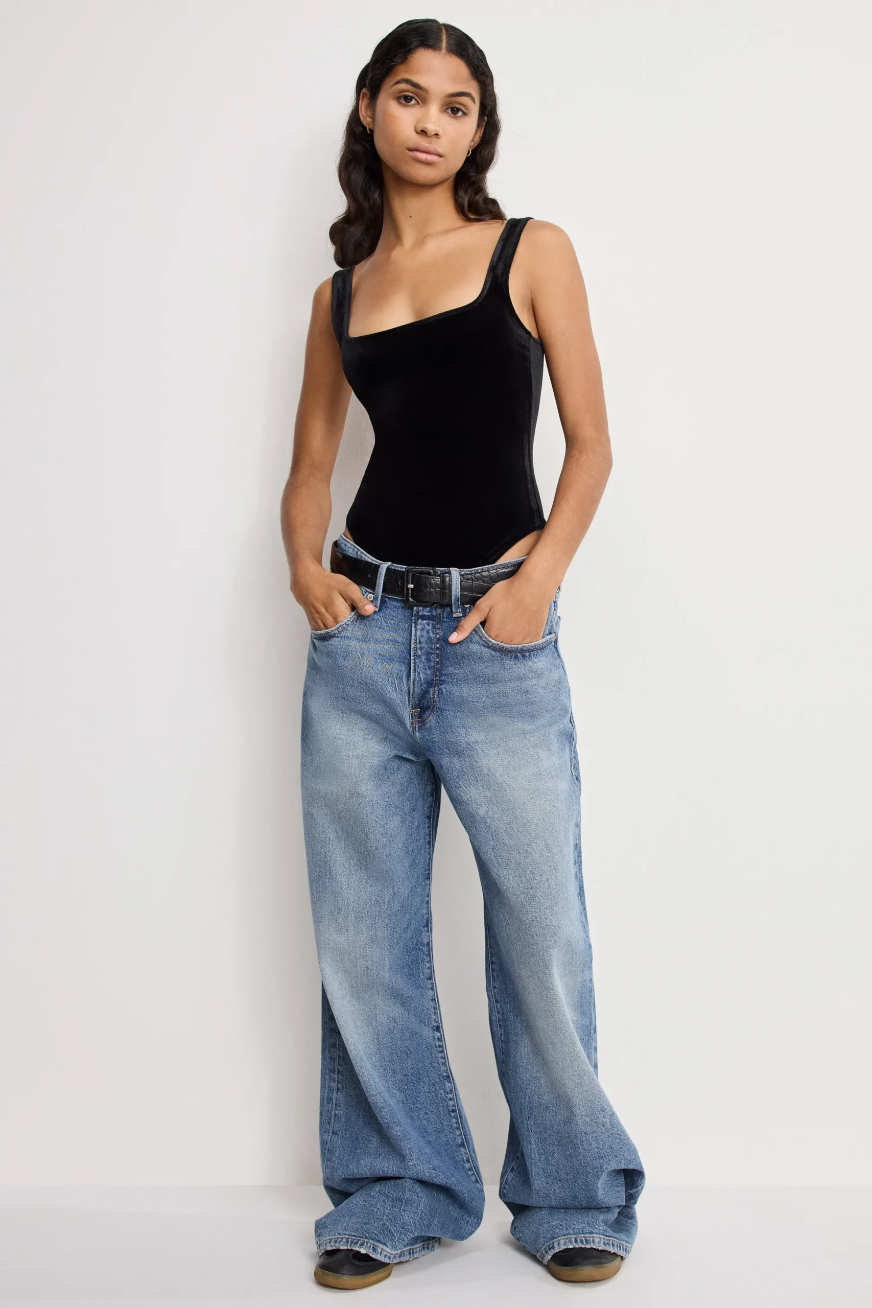 velvet modern tank bodysuit