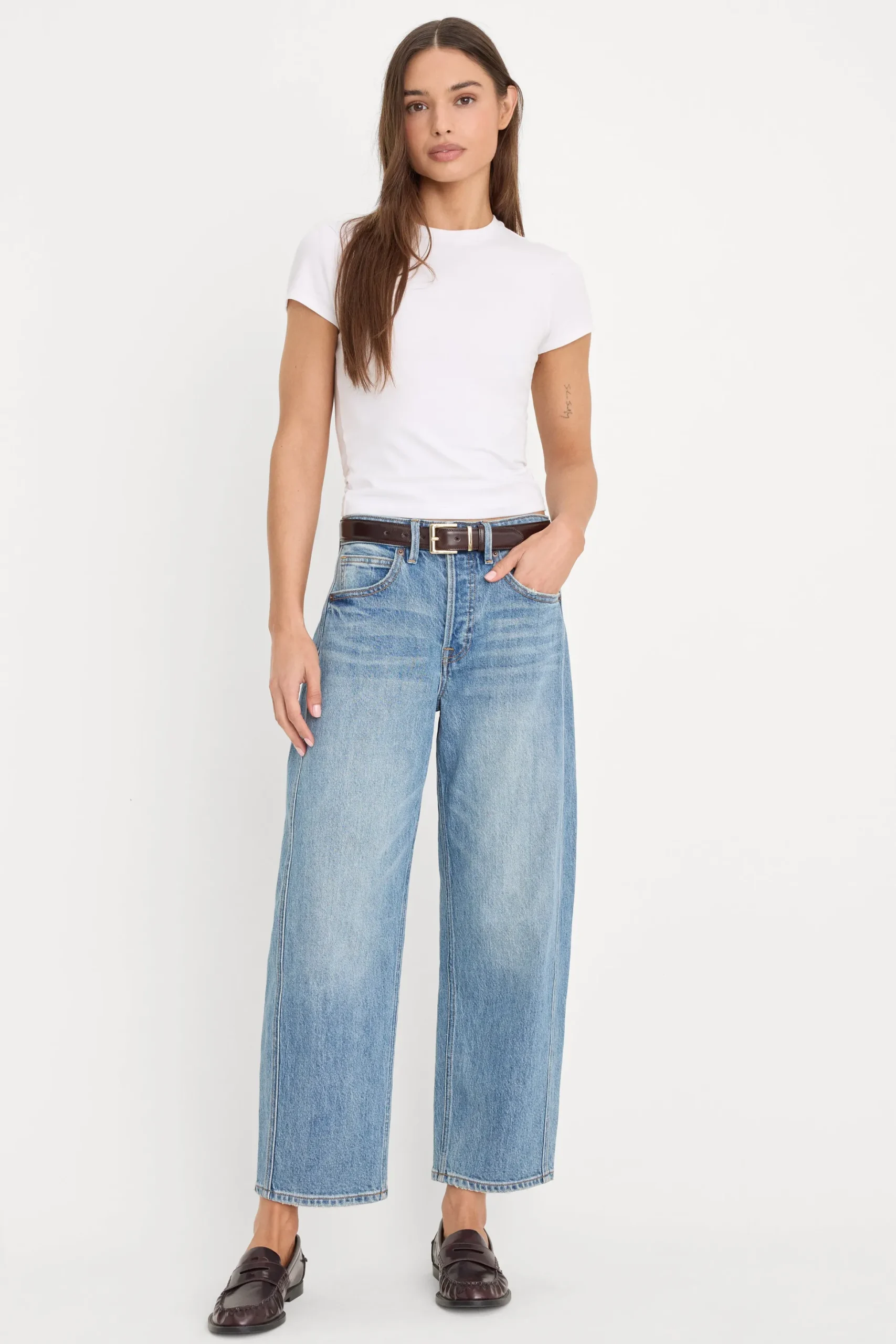 vintage barrel ankle jeans