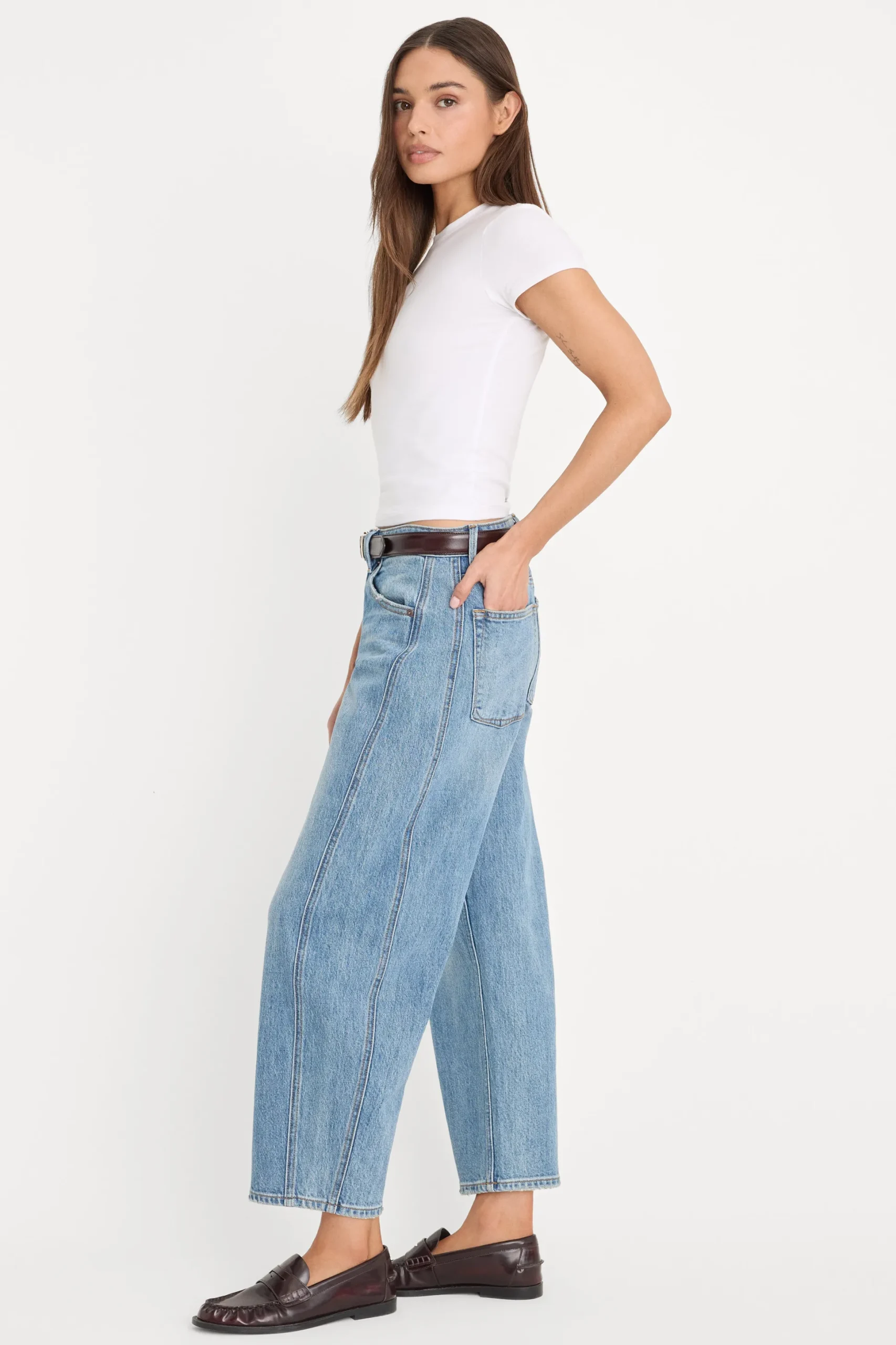 vintage barrel ankle jeans