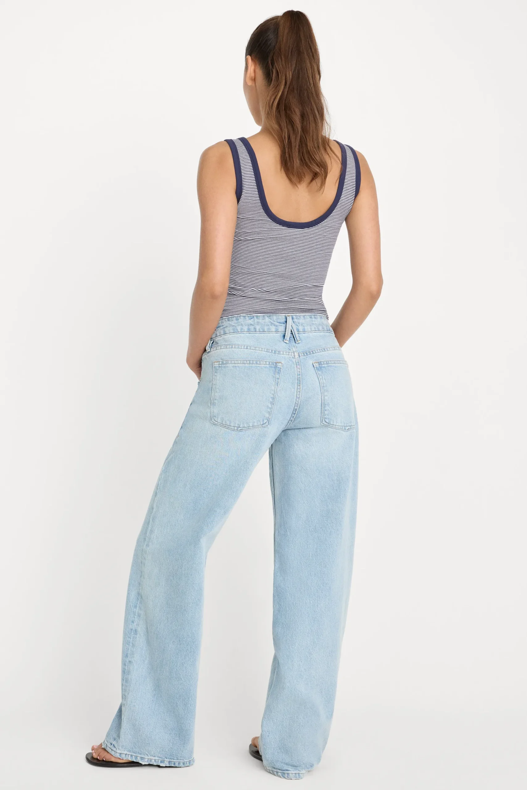 vintage low loose jeans