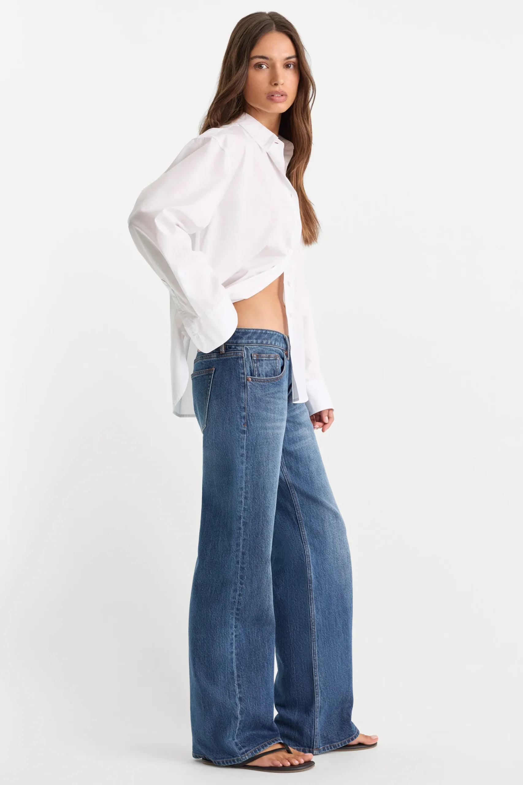 vintage low loose jeans