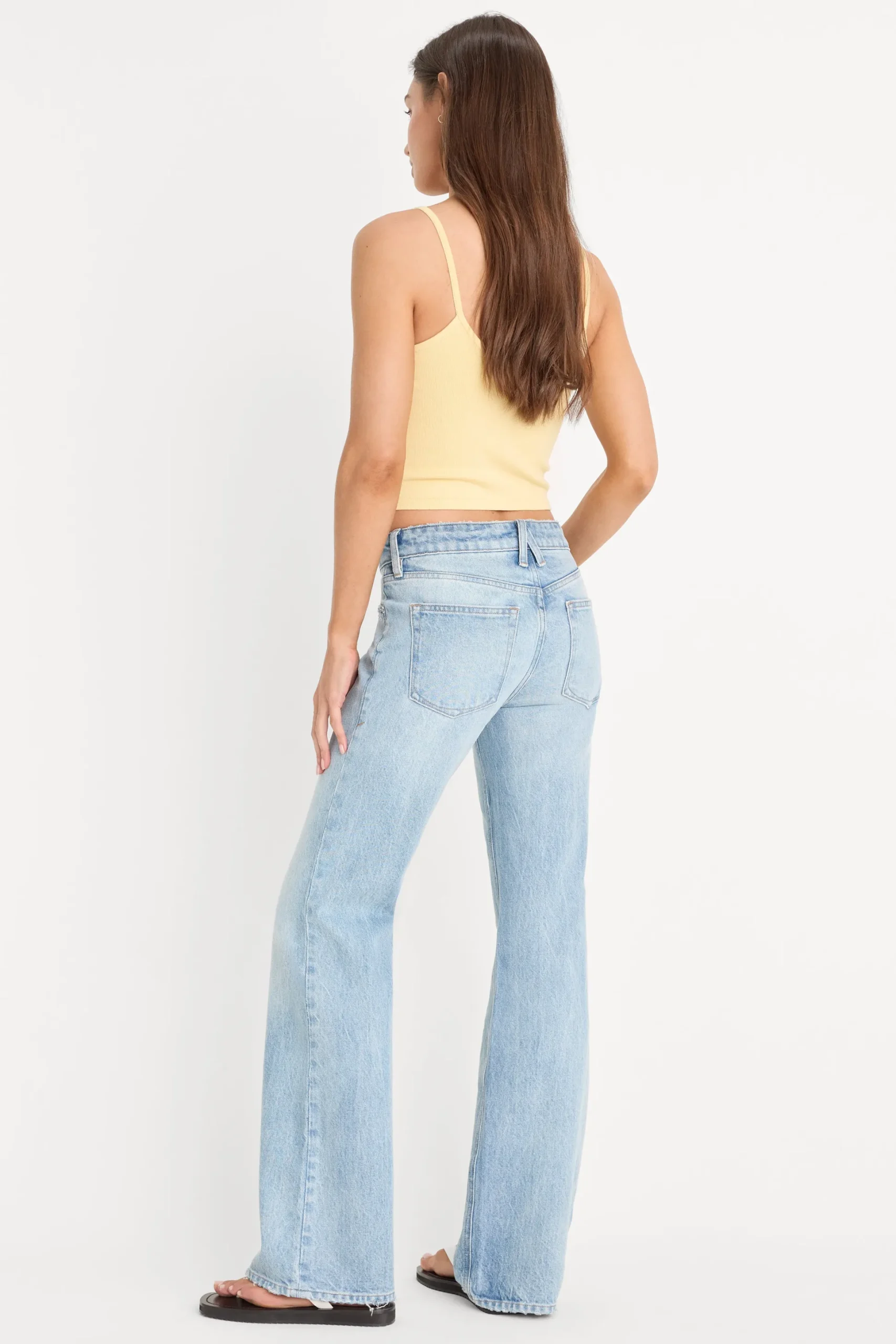 vintage low rise bootcut jeans