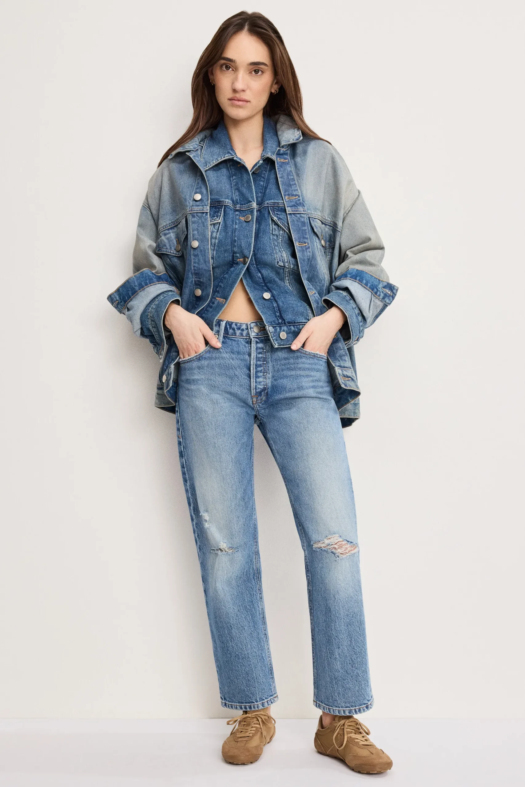 vintage straight ankle jeans