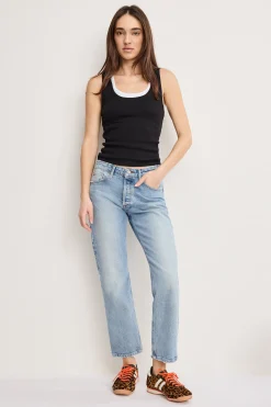 vintage straight ankle jeans